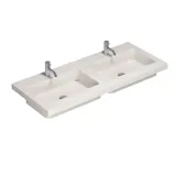 Modern bathroom in Nordic style with light wood, elegant lighting, mirror cabinet wall, and stylish decor, creating a warm and inviting atmosphere.