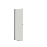 Bathroom inspiration with a shower niche with a swing door in clear glass and with profiles in satin, delicious accessories that complete the expression in the bathroom