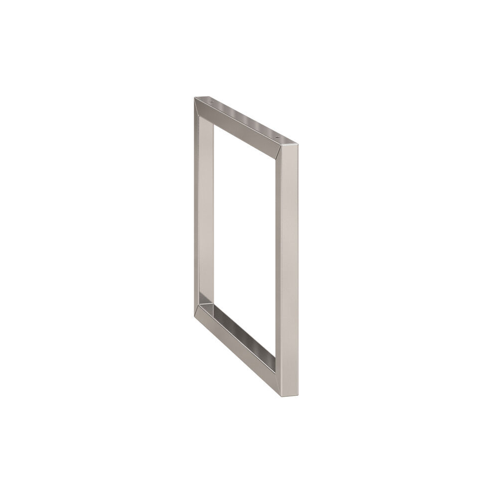 Large and romantic bathroom with brass framed round mirror