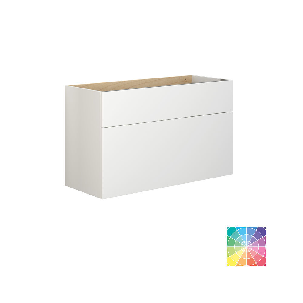 Stylish and luxurious bathroom with gentle green tones, a large elegant round mirror, and a modern, sophisticated green toilet