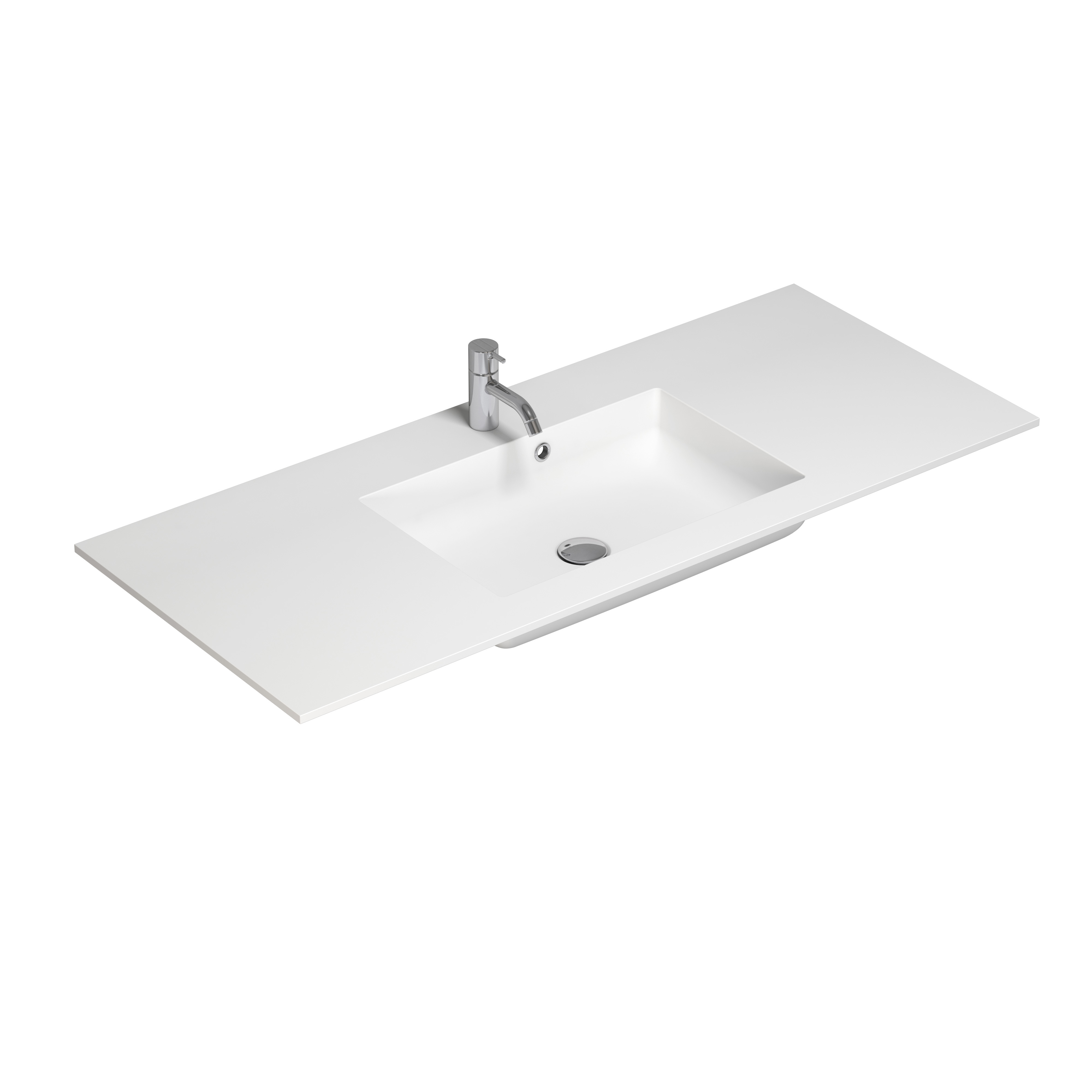 Nordic style bathroom inspiration with vanity unit and base cabinets in smoked oak, makeup area, side-mounted sink, round mirror with brass frame, and visible charming wooden beams